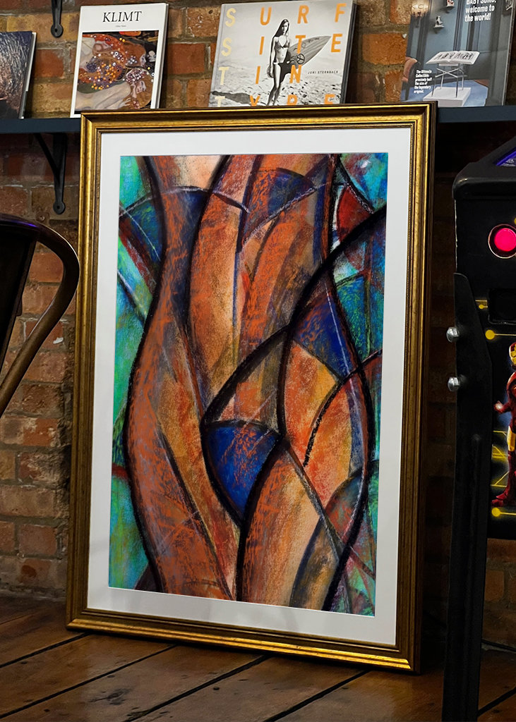 Abstrakter Frauenakt  