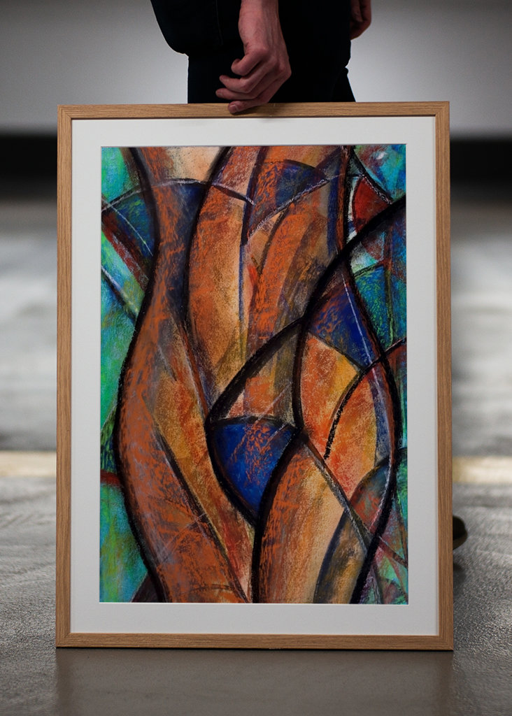 Abstrakter Frauenakt  