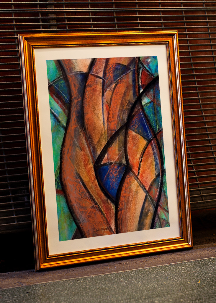 Abstrakter Frauenakt  