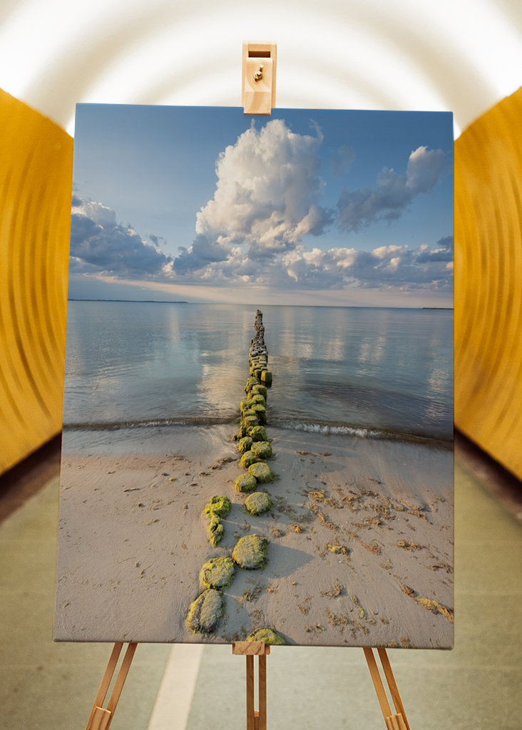 Groyne u Baltského moře na Rujáně