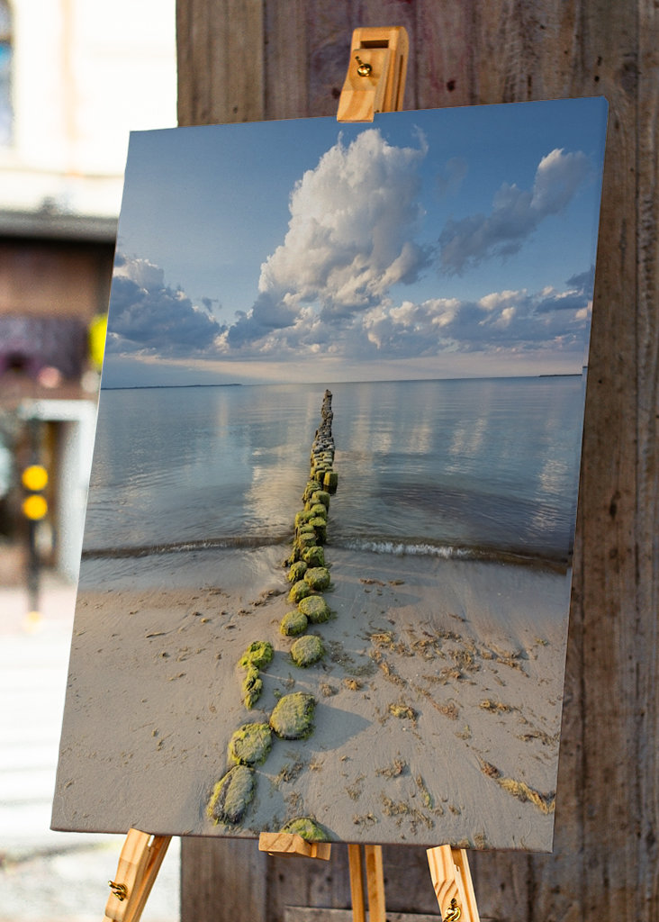 Groyne u Baltského moře na Rujáně