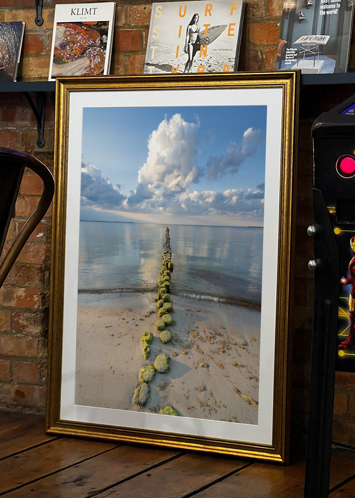 Groyne u Baltského moře na Rujáně