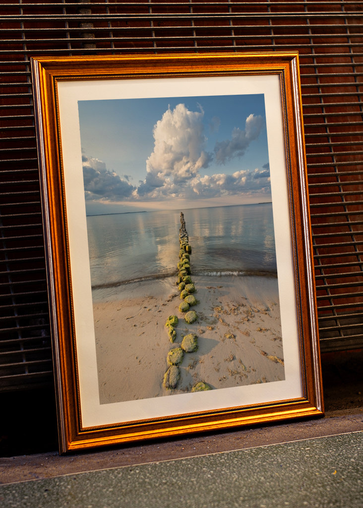 Groyne u Baltského moře na Rujáně