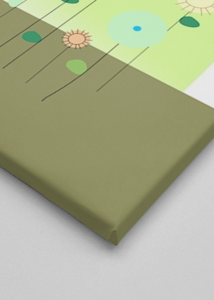 Rainbow flower with flowers