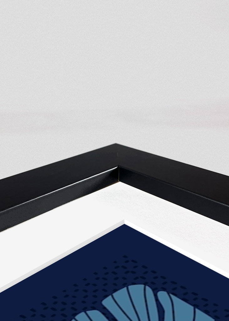 Klimts flowers dark blue