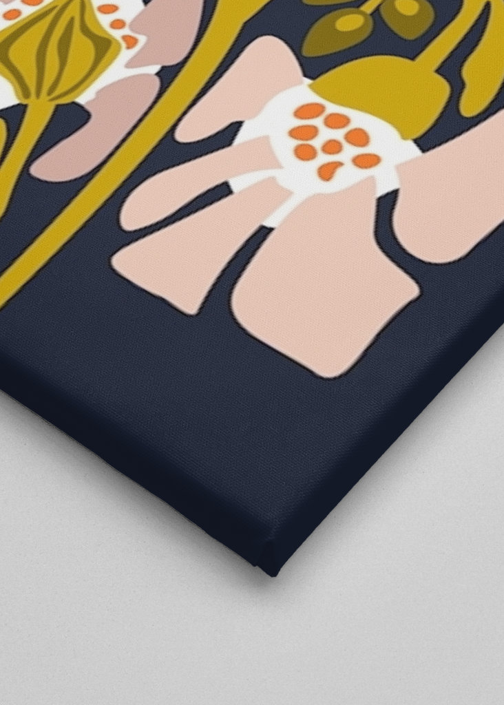 Backyard flower illustration