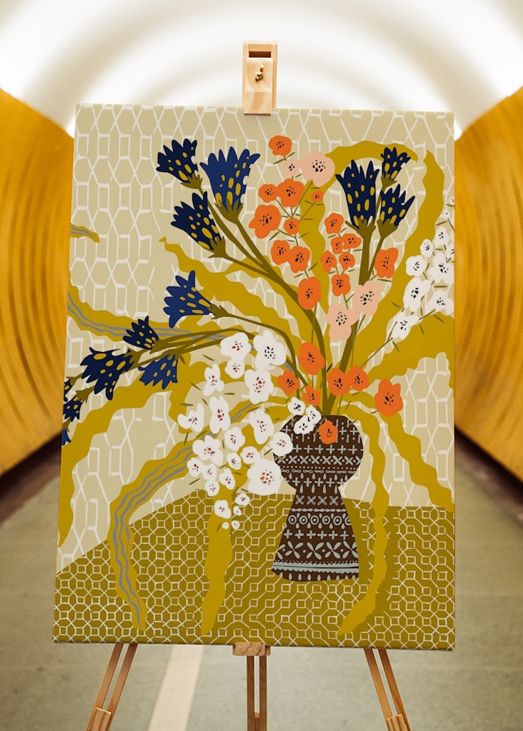 Floral contemporary still life