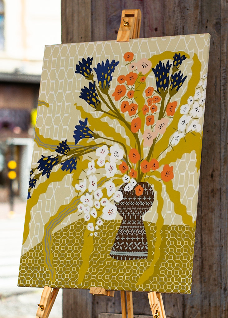 Floral contemporary still life