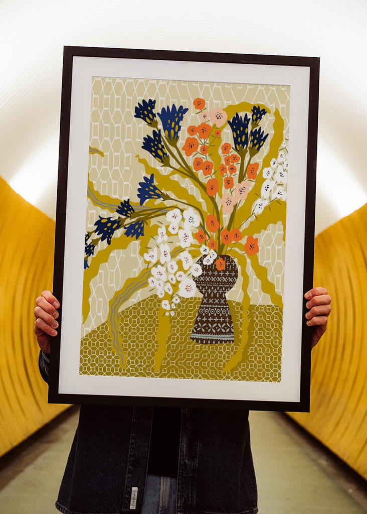 Floral contemporary still life