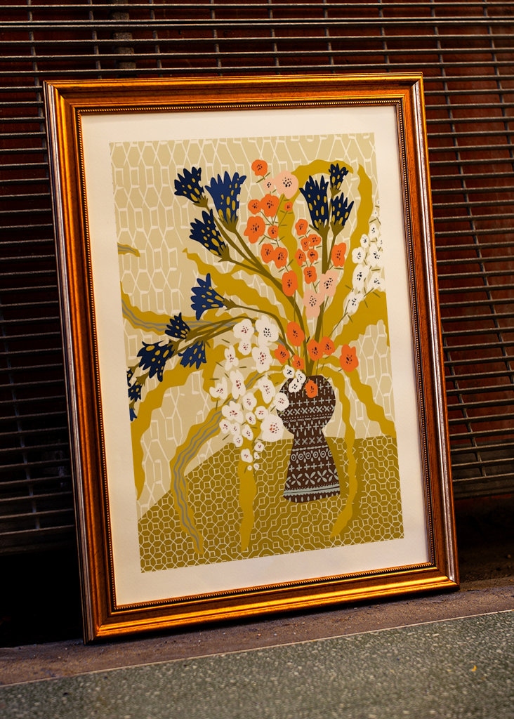 Floral contemporary still life