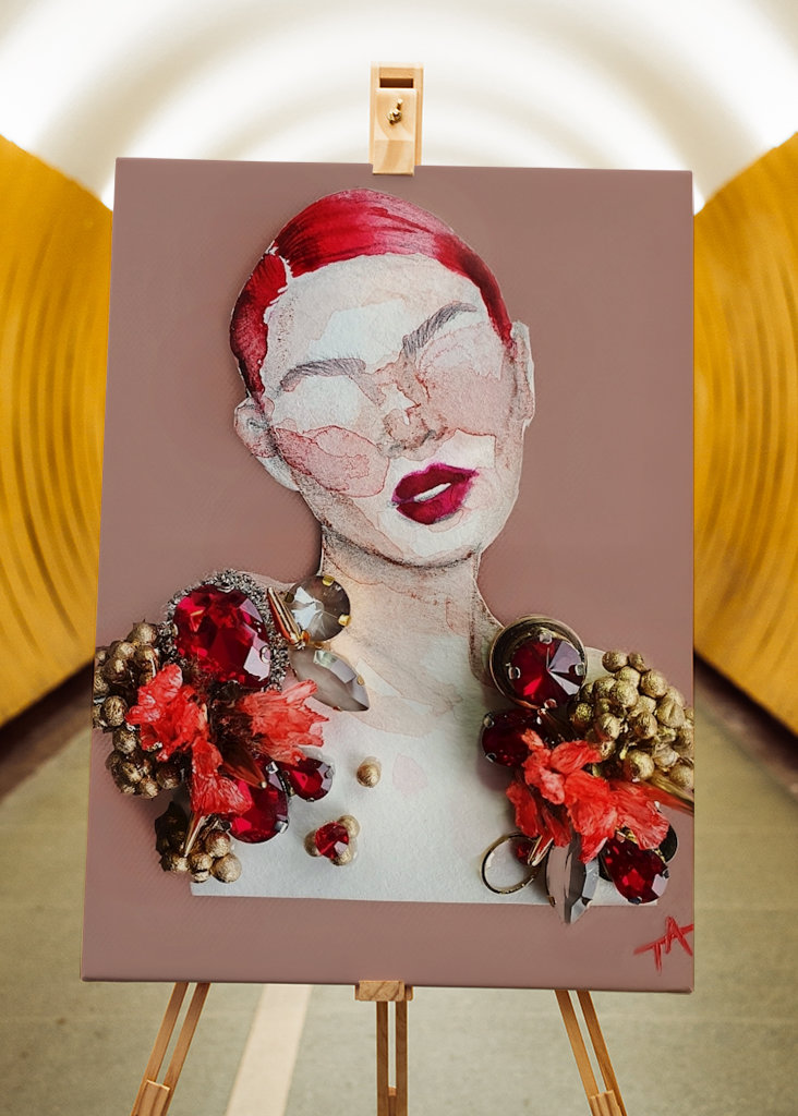 rood glamour portret