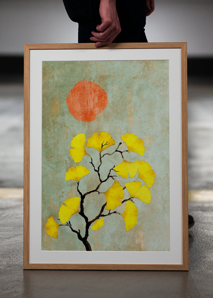 Ginko and sun