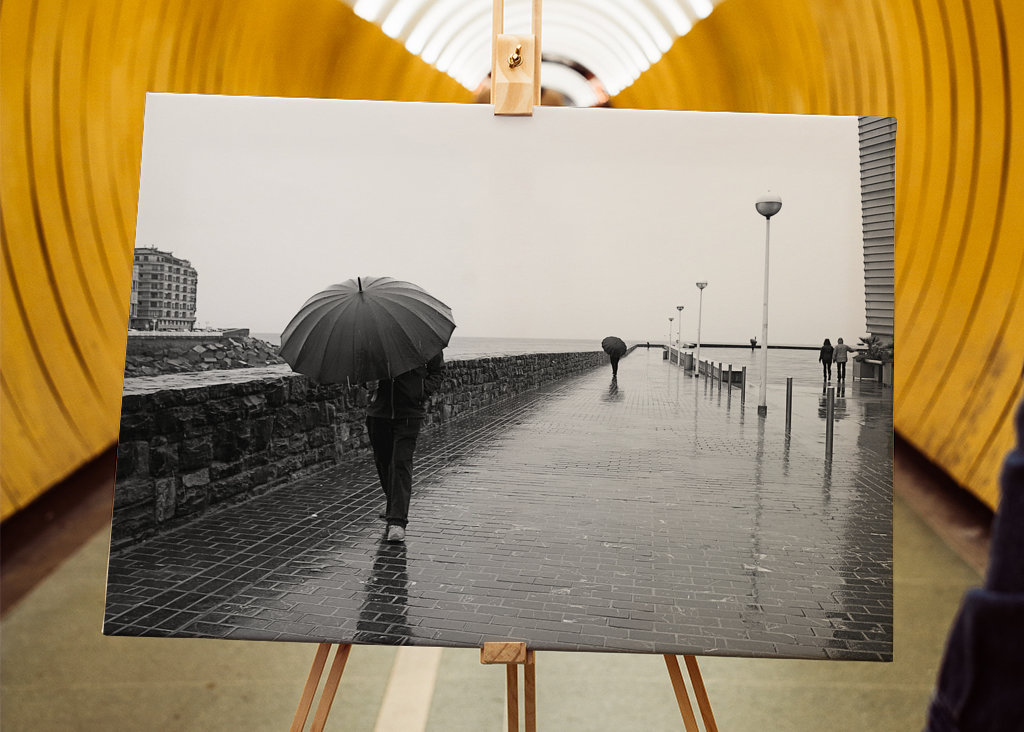Déšť v San Sebastian - Donostia