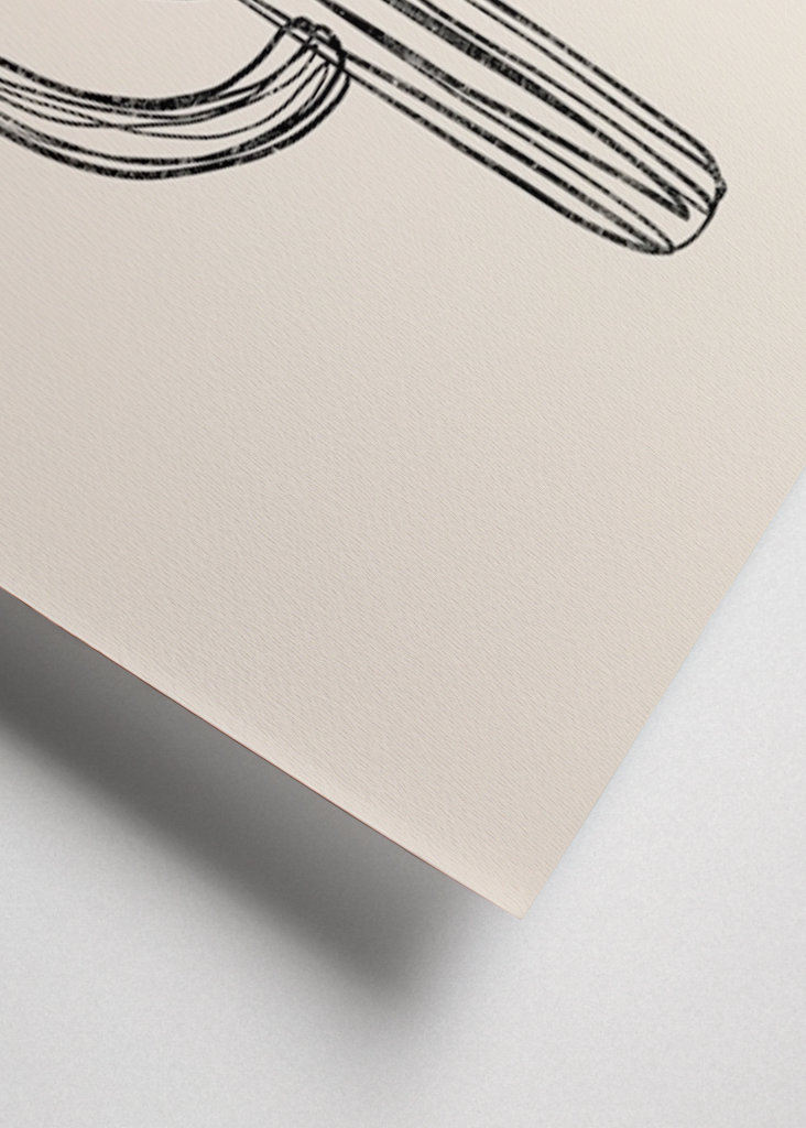 Cactus black and white