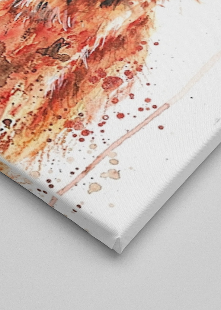 Watercolor smiling Alpaca Lama