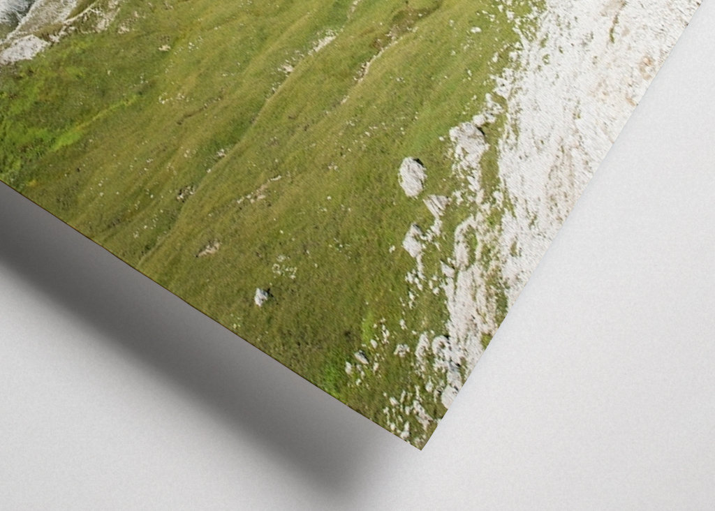 türkise Seen Berge Wolken