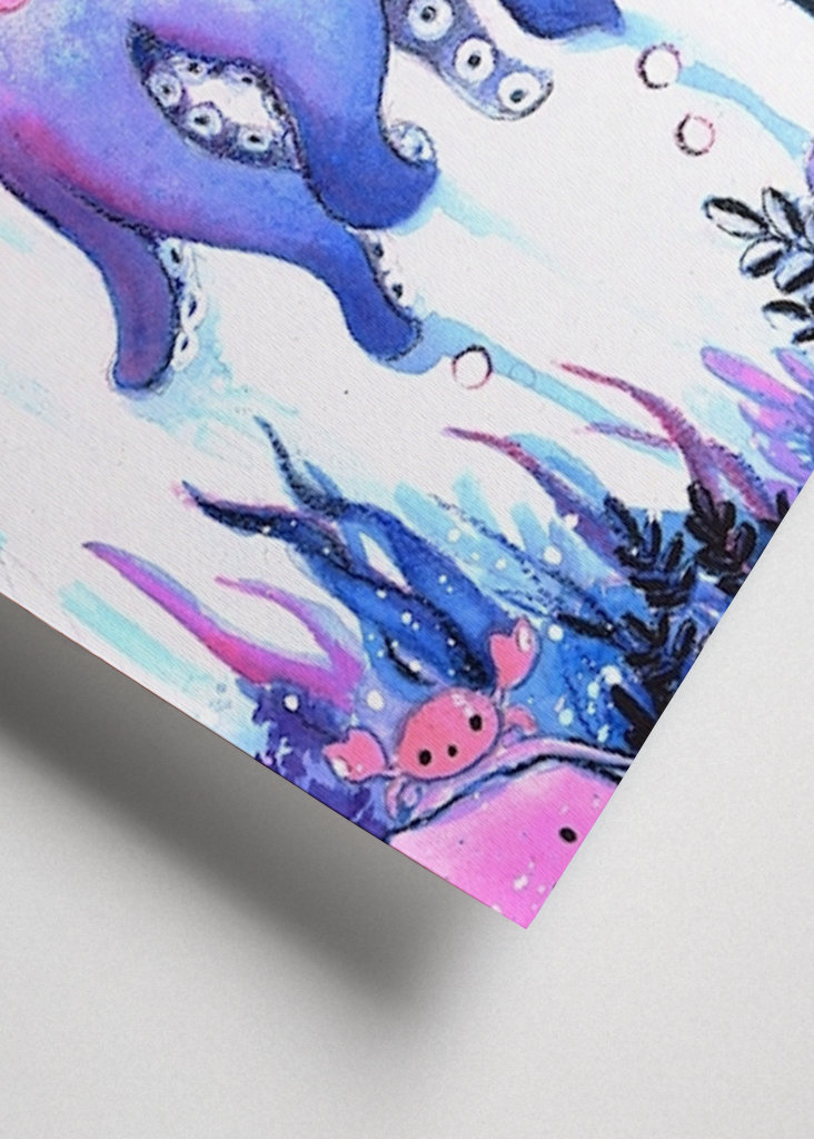 Słodkie kalmary okto-szczenięce