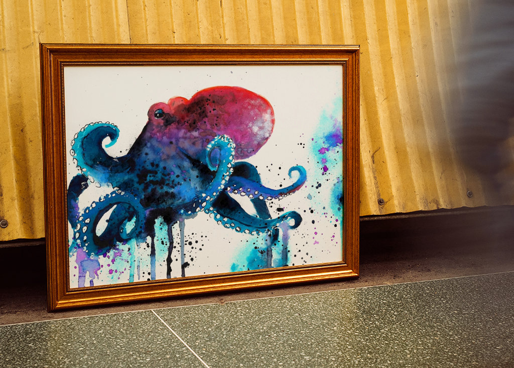 Regenbogen Tintenfisch