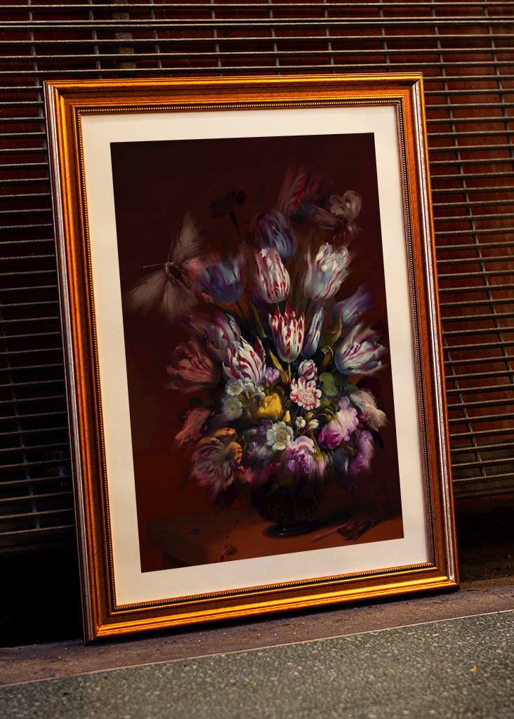 Zátiší s květinami