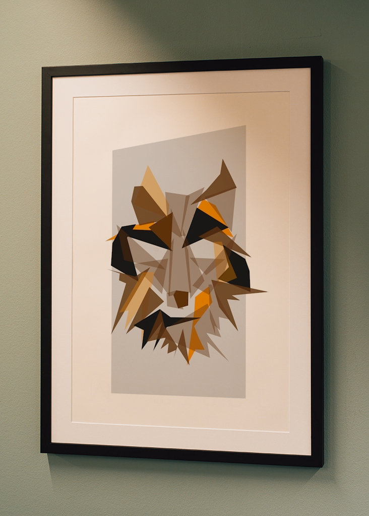 The fox is trotting across the