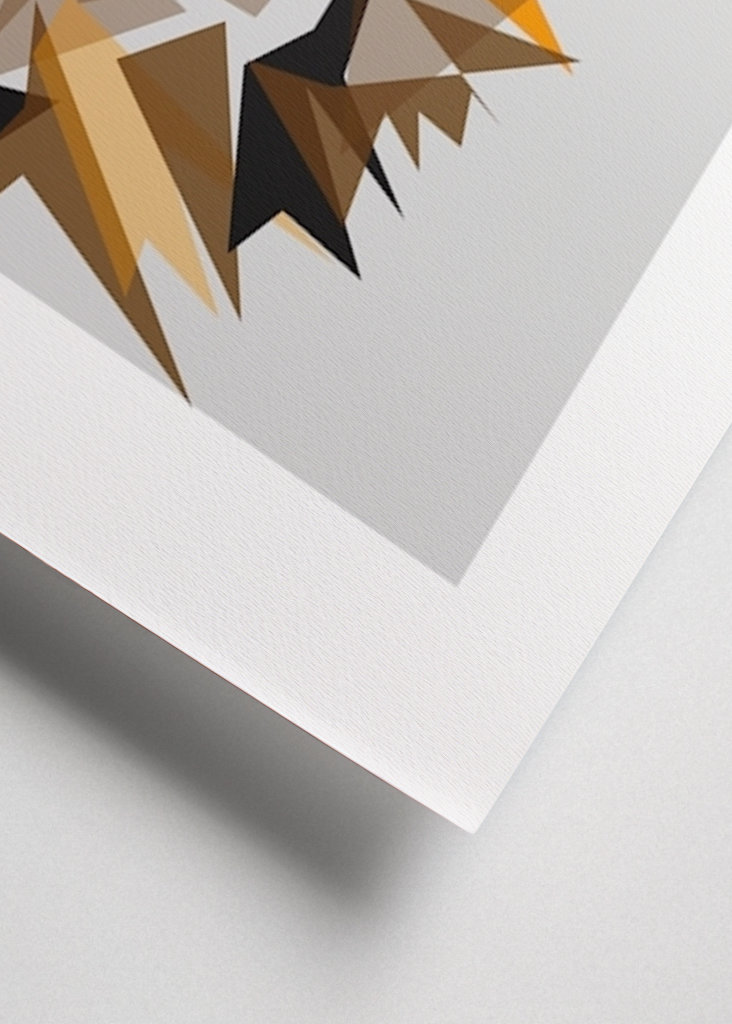 The fox is trotting across the