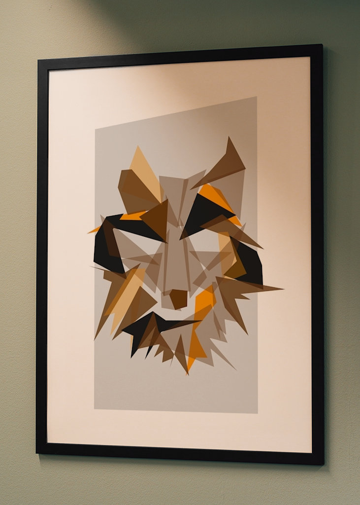 The fox is trotting across the