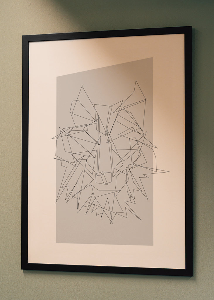 The fox is trotting across the