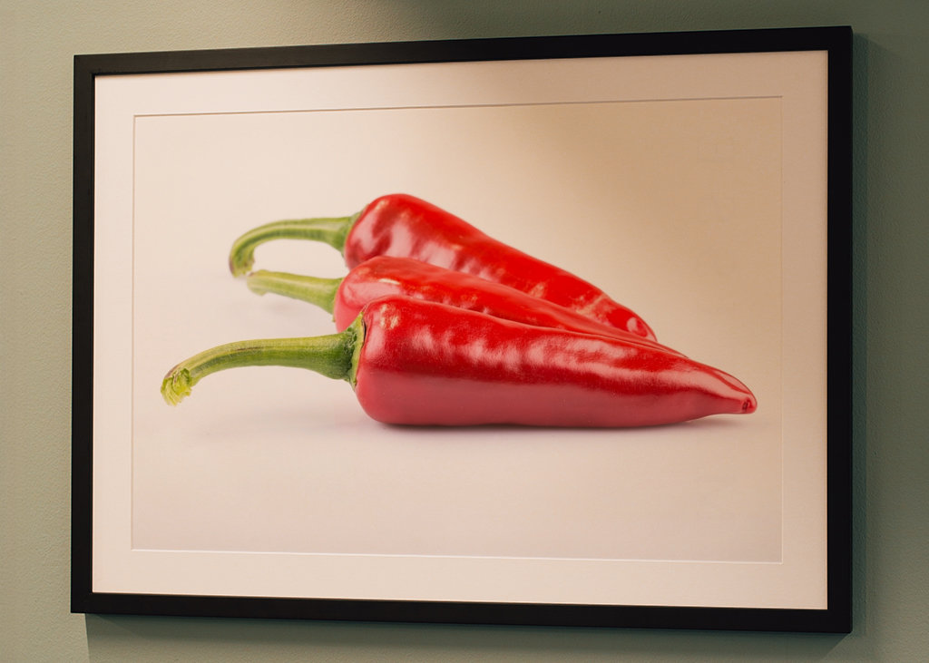 Pepperoni in front of white