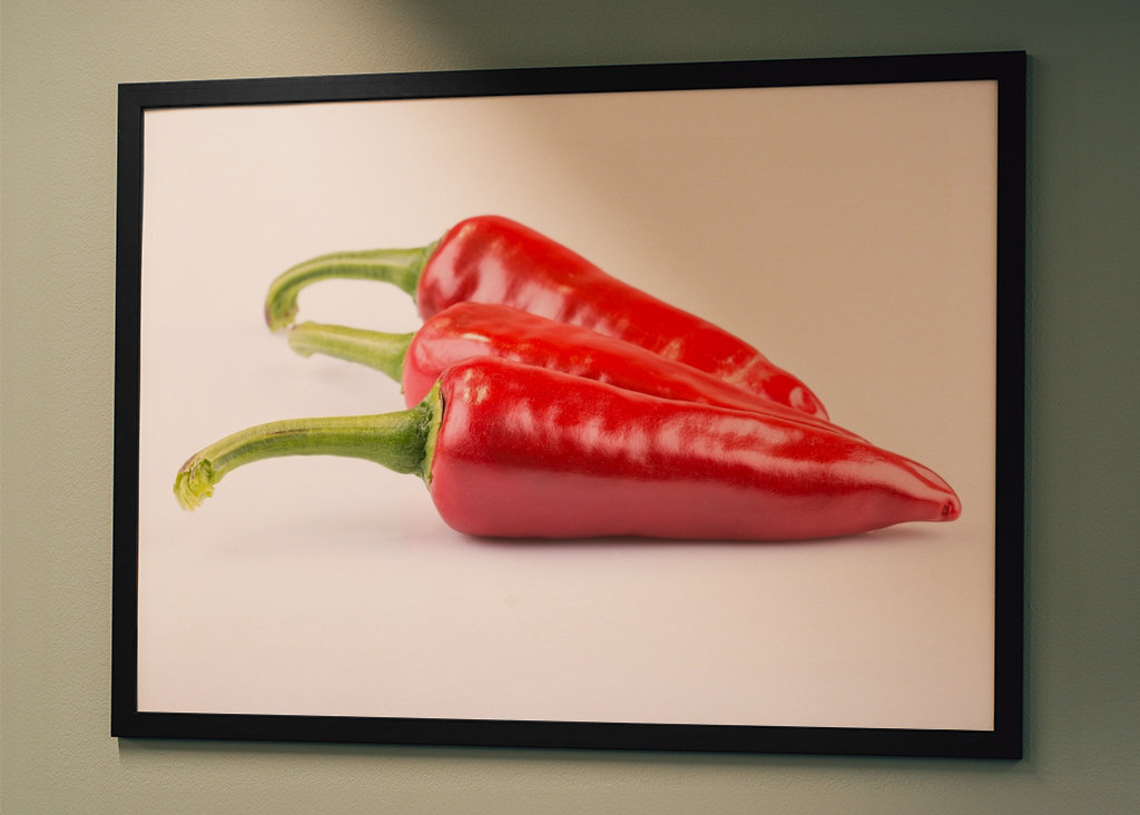 Pepperoni in front of white