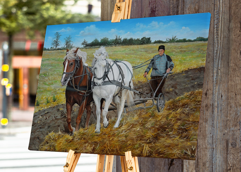 labourer avec des chevaux