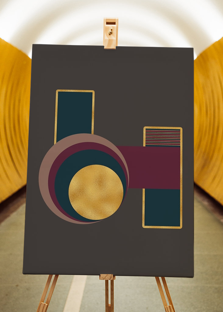 Geometrický moderní plakát