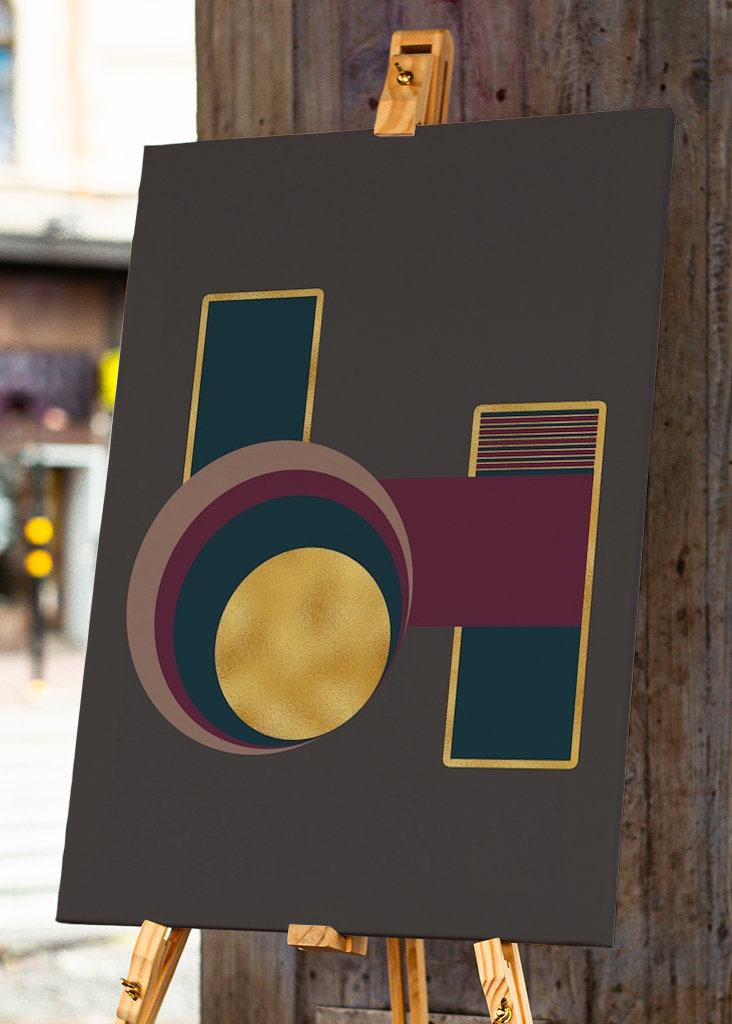 Geometrický moderní plakát