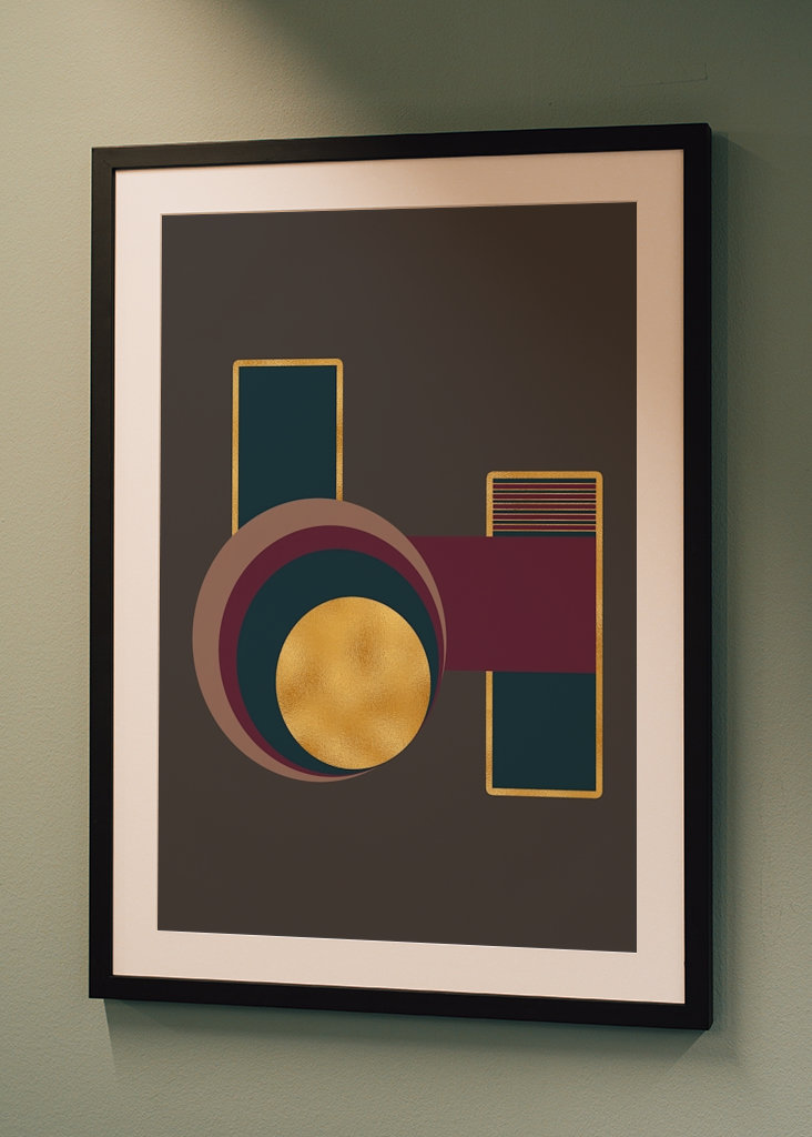 Geometrický moderní plakát