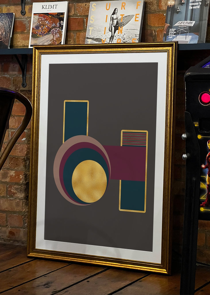 Geometrický moderní plakát