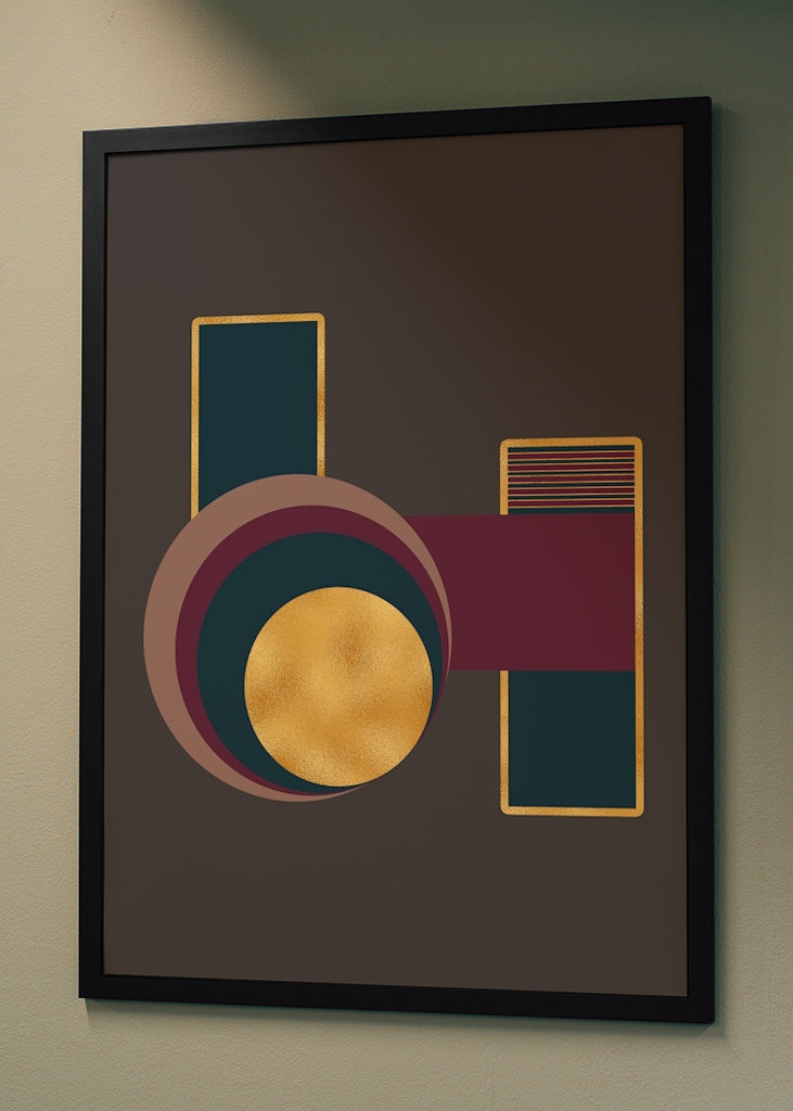 Geometrický moderní plakát