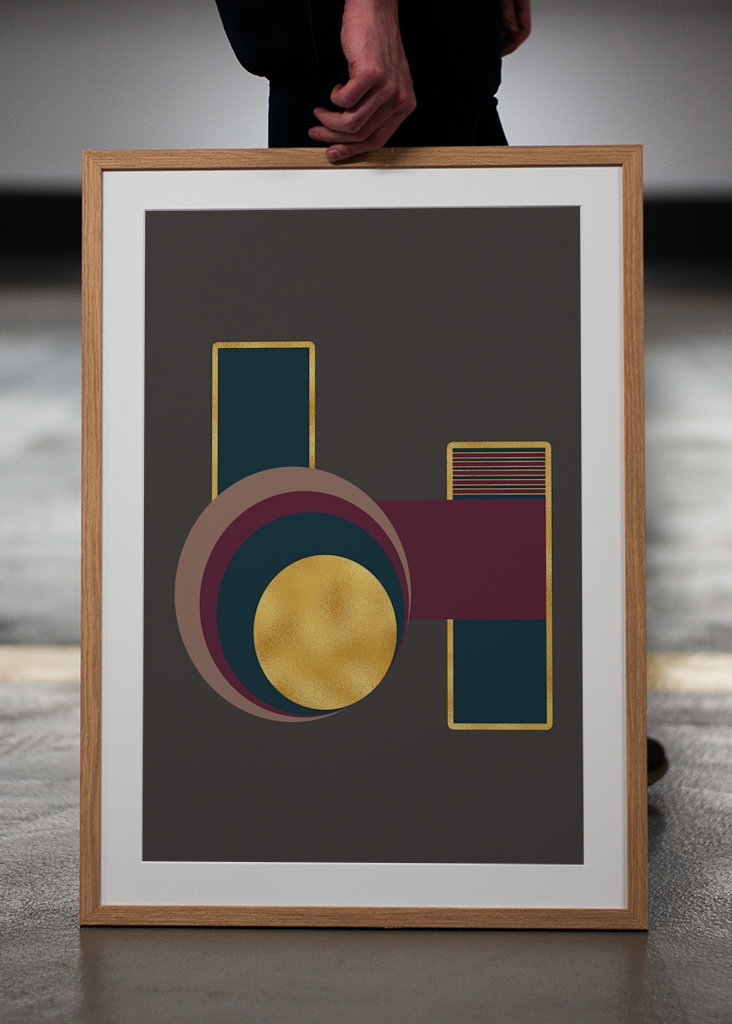 Geometrický moderní plakát