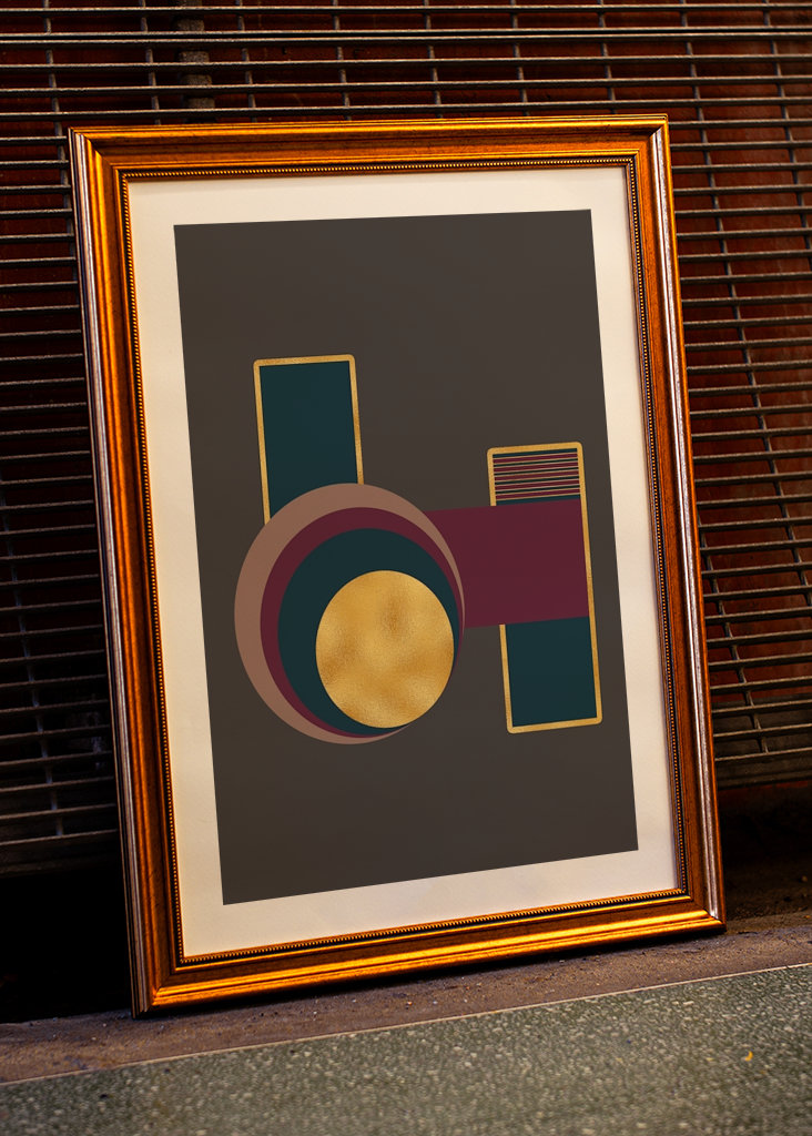 Geometrický moderní plakát