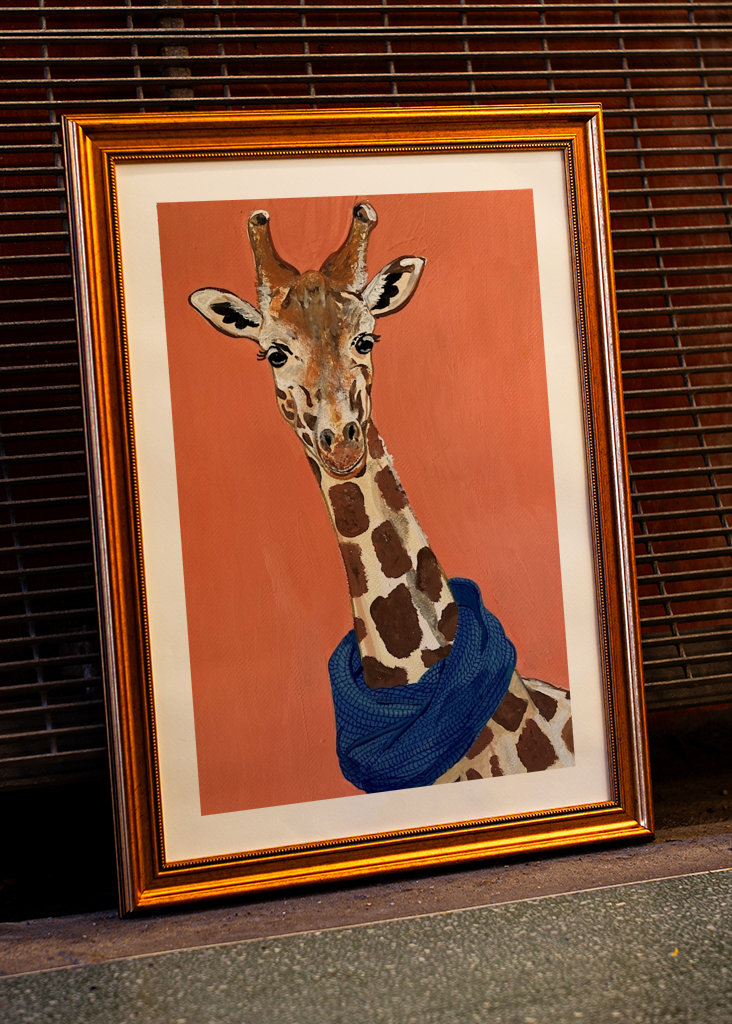 La jirafa con el pañuelo 