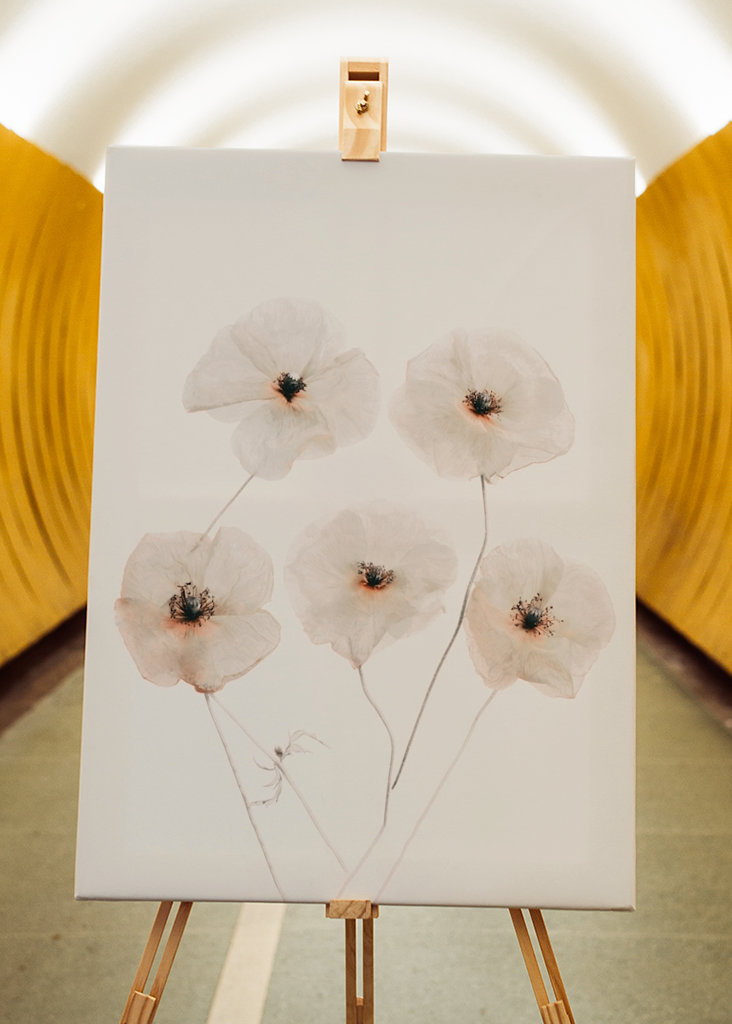 Fine Art Beige Blumen