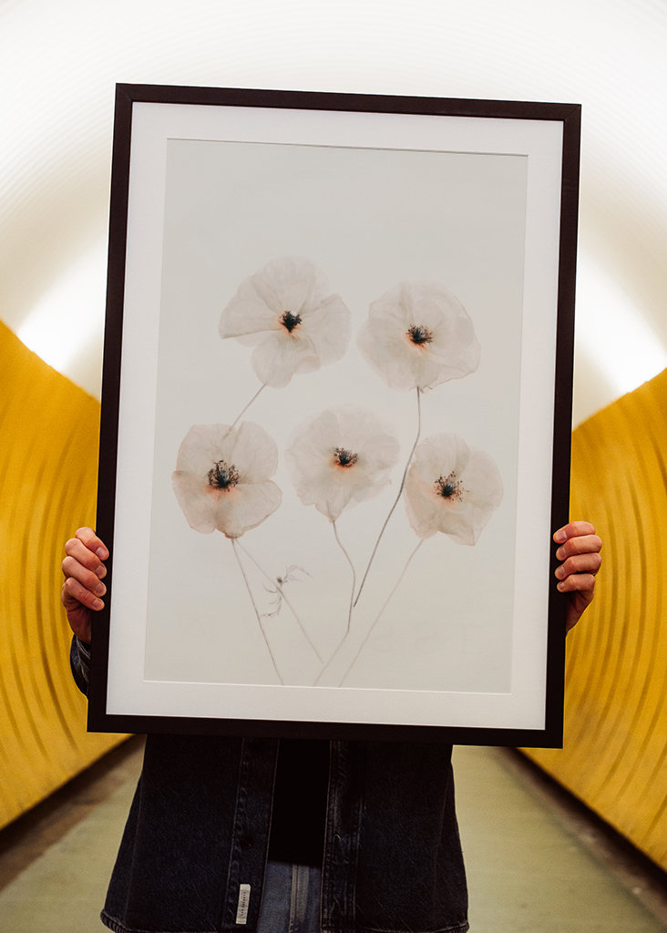 Fine Art Beige Blumen