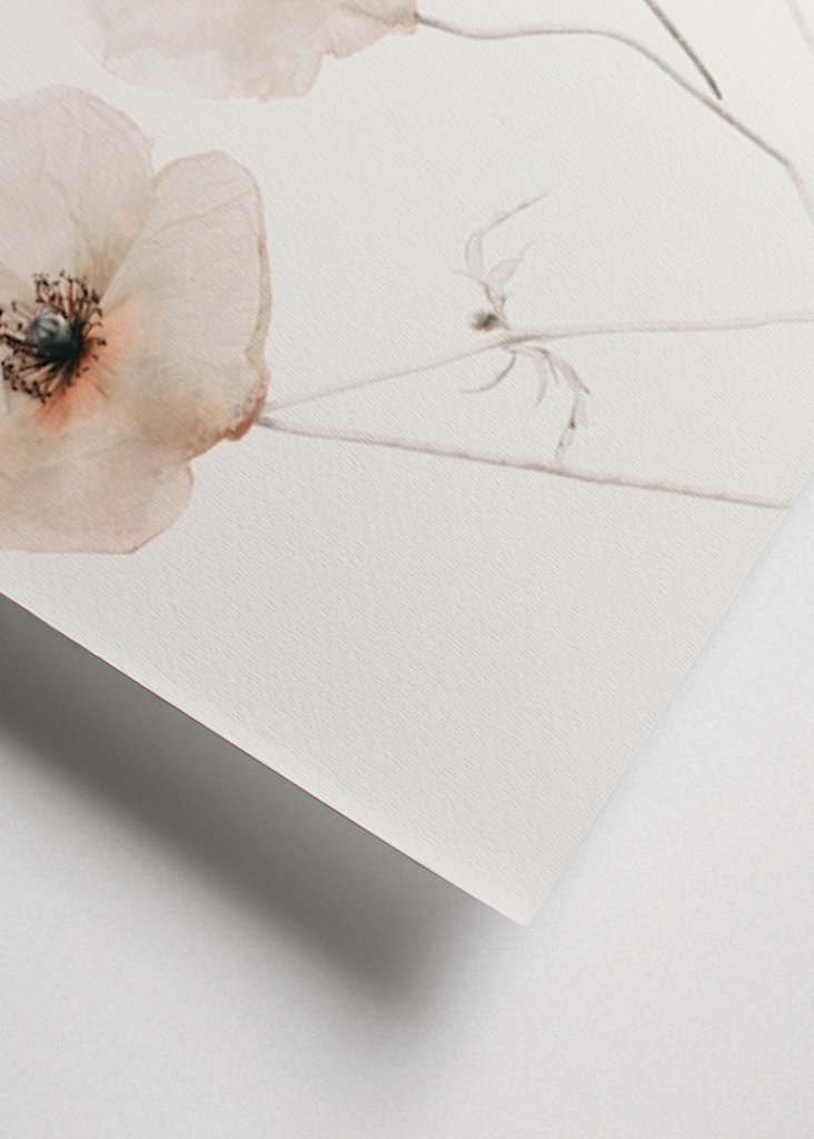 Fine Art Beige Blumen