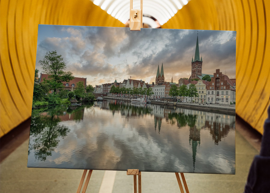 In de ochtend in Lübeck