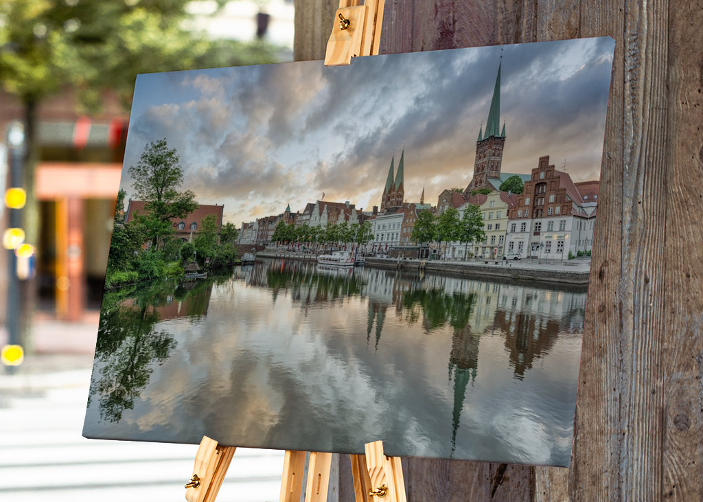 In de ochtend in Lübeck