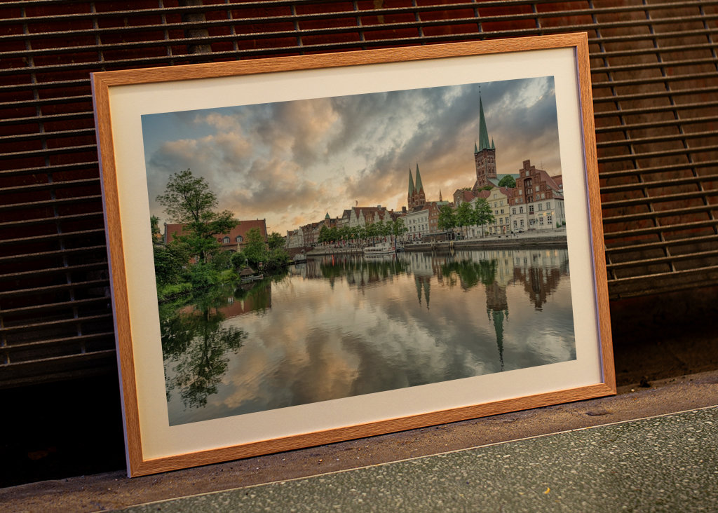 In de ochtend in Lübeck