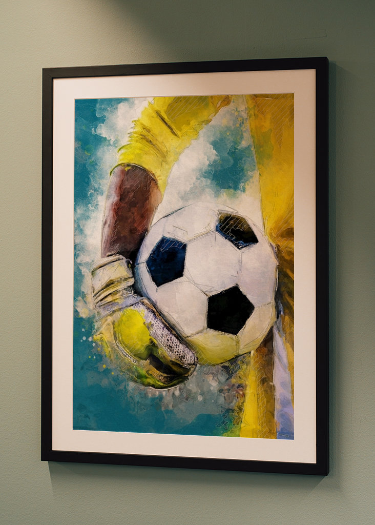 Football player goalkeeper