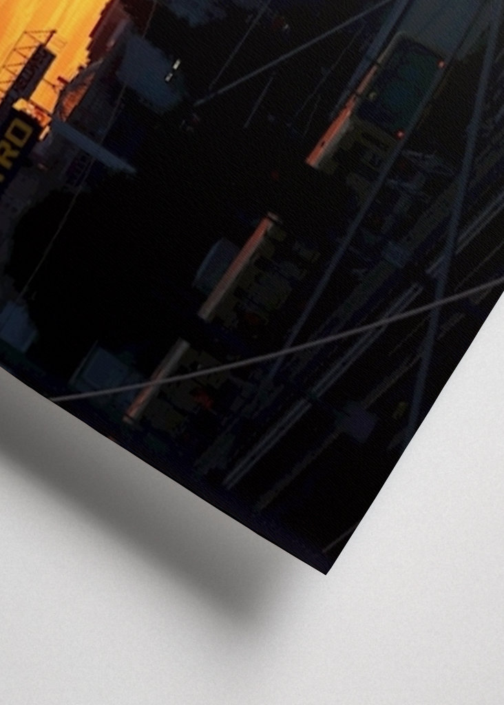 Berlínská televizní věž při západu slunce