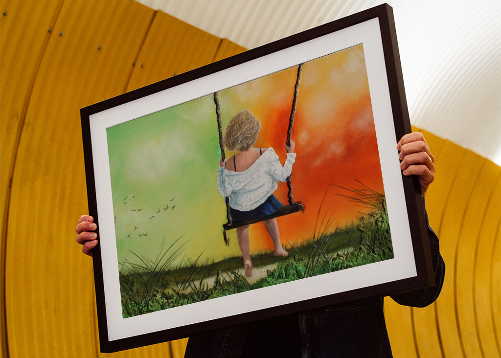 Ragazza sull'altalena