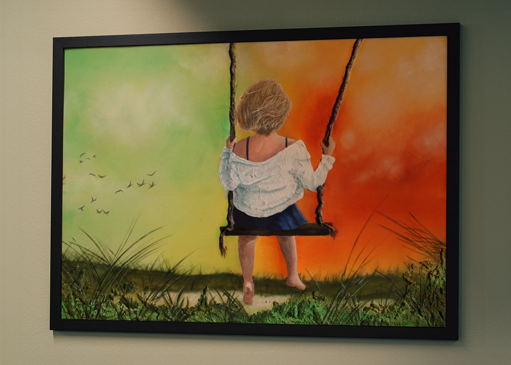 Ragazza sull'altalena