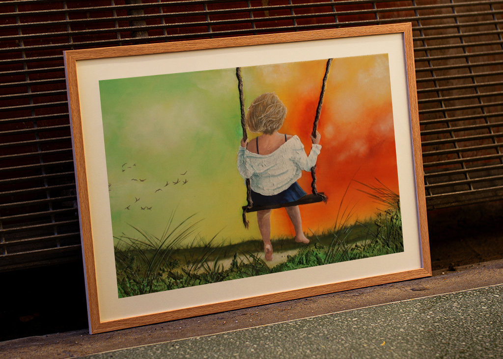 Ragazza sull'altalena