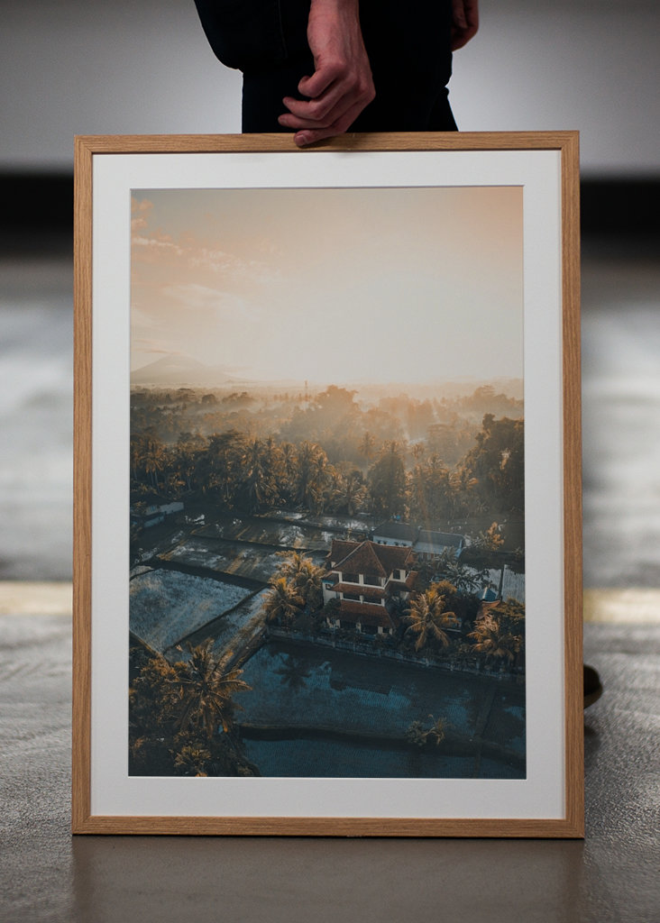 Rýžová pole nad Bali